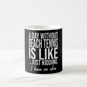 Beach Tennis lustiga sportgåva Kaffemugg