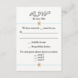 Beach-testade OSA kort med/Starfish-accenter