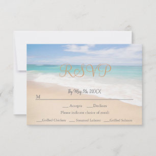 Beach Thame Seaside Bröllop OSA Card Kort