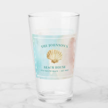 Beach Thated Glass Tumbler