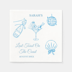 Beach Theme Bachelorette Helg Party Napkins Pappersservett