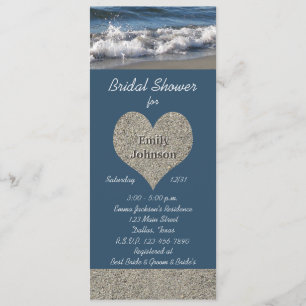Beach Theme Bridal Shower-inbjudan Inbjudningar