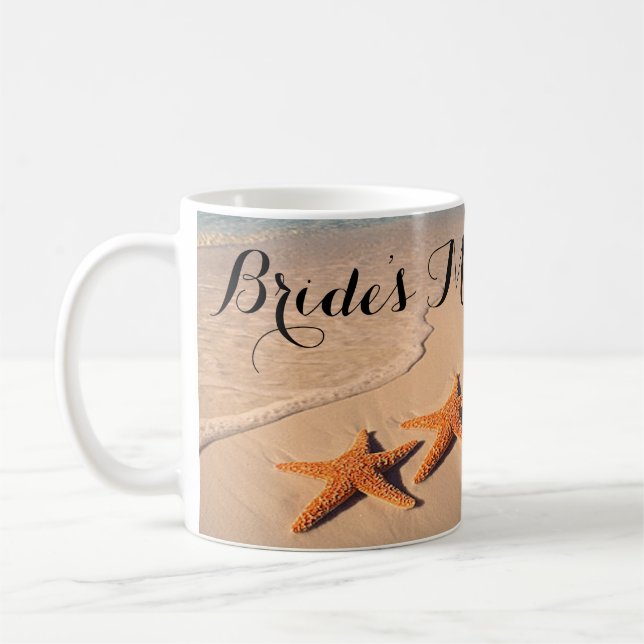 Beach Theme Bride's Maid Gift Coffee mugg, Kopp (Vänster)