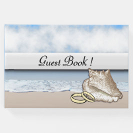 Beach Theme Bröllop Ringar Guest Bok