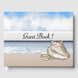 Beach Theme Bröllop Ringar Guest Bok