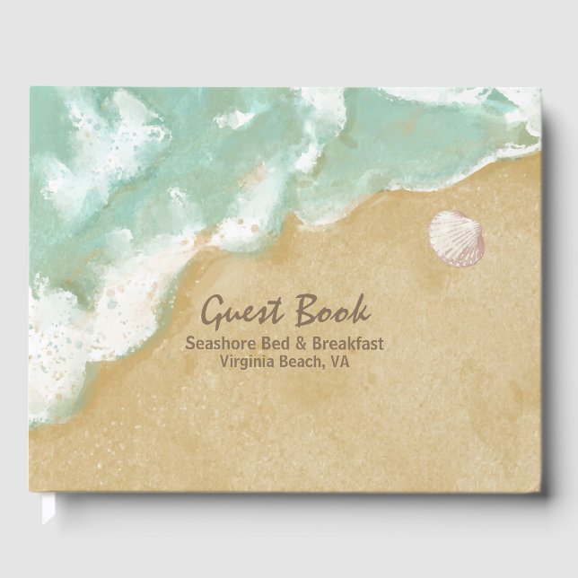 Beach Theme Business Guest Bok (Framsida)
