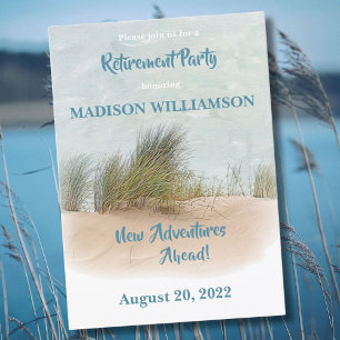 Beach Theme pension Party Inbjudningar