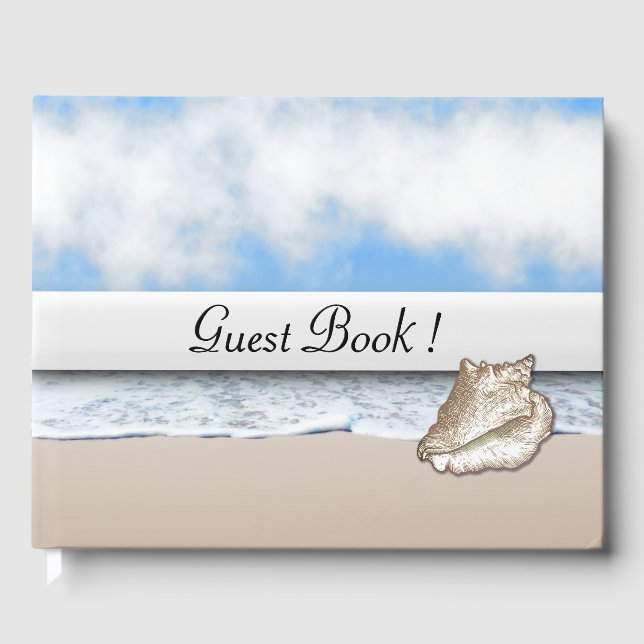 Beach Theme Personlig Guest Bok (Framsida)