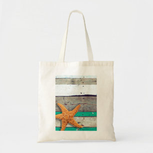 Beach Theme Starfish Bröllop Rustic Tygkasse