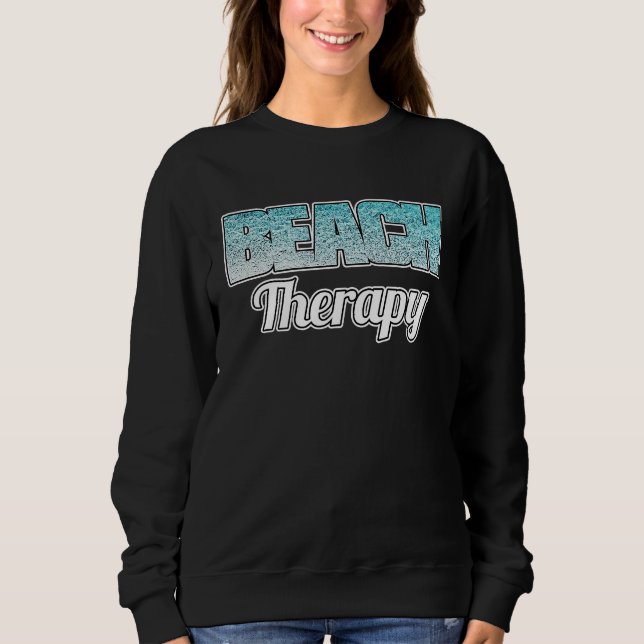 Beach Therapy Stylish Blue Ocean Water Ripple Desi T Shirt (Framsida)