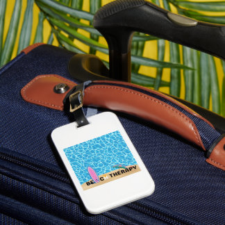 Beach Therapy Surfboard Summer Aesthetic Poster Bagagebricka