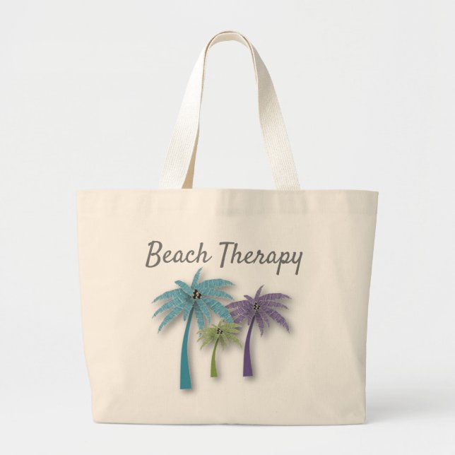 Beach Therapy Tote Jumbo Tygkasse (Framsidan)