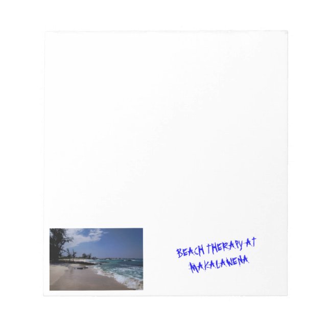 Beach Therapy vid Makalawena Anteckningsblock (Framsida)