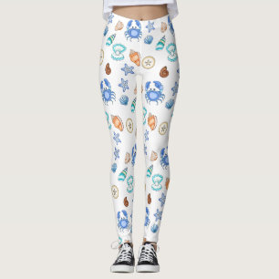 Beach ThLED Seaside Oceanic Leggings