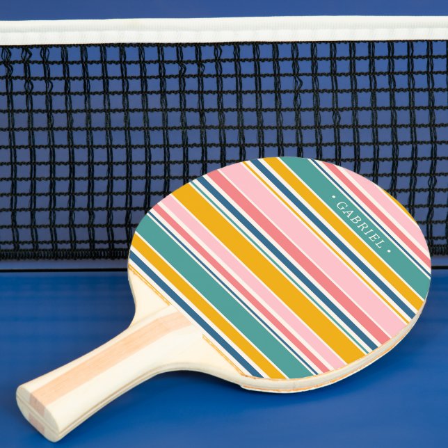 Beach Thned Färg Rand | Lägg till ditt namn Pingisracket (Insitu)