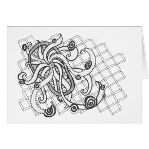 Beach Thong Swirls Hälsningskort