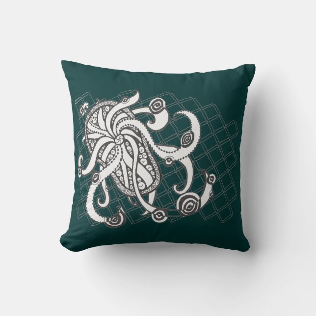 Beach Thong Swirls Kudde (Framsida)