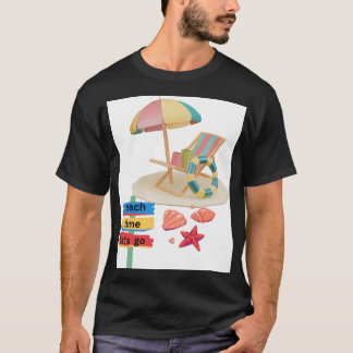 Beach-tid t-skjorta t shirt