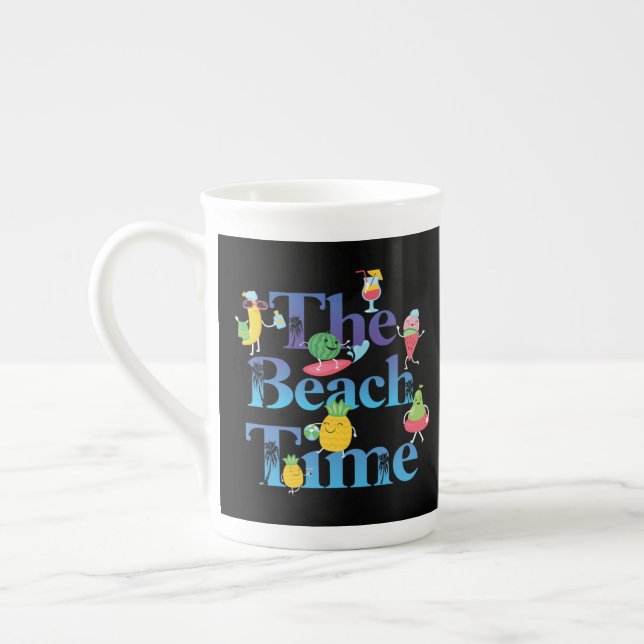 Beach Time Benporslin Mugg (Vänster)