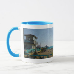 "Beach Time" från konstnären J.J. Barmettler Mugg