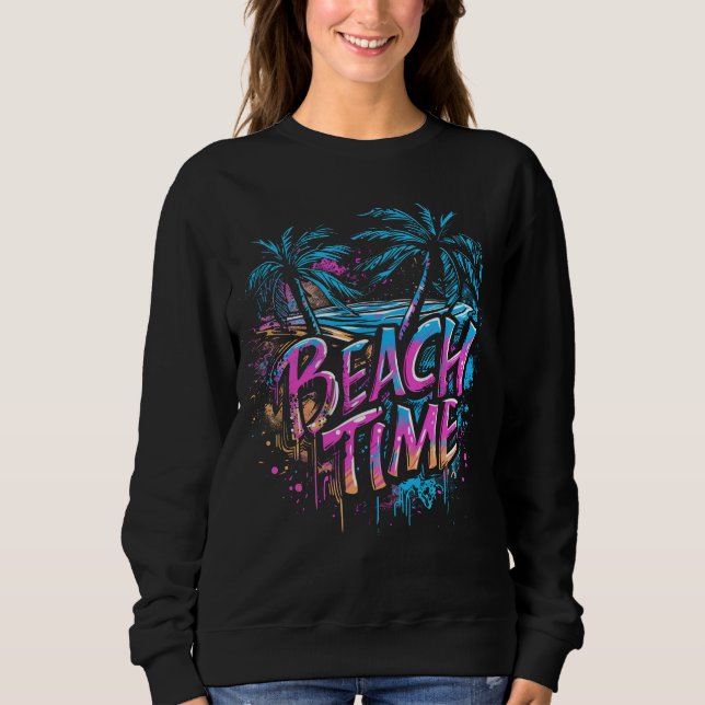 Beach Time - Graffiti Spirit T Shirt (Framsida)