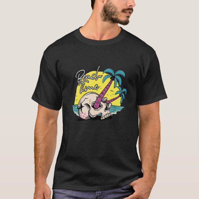 Beach Time Island Beach T Shirt (Framsida)