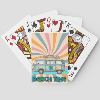 Beach Time Retro Van Vibes Casinokort