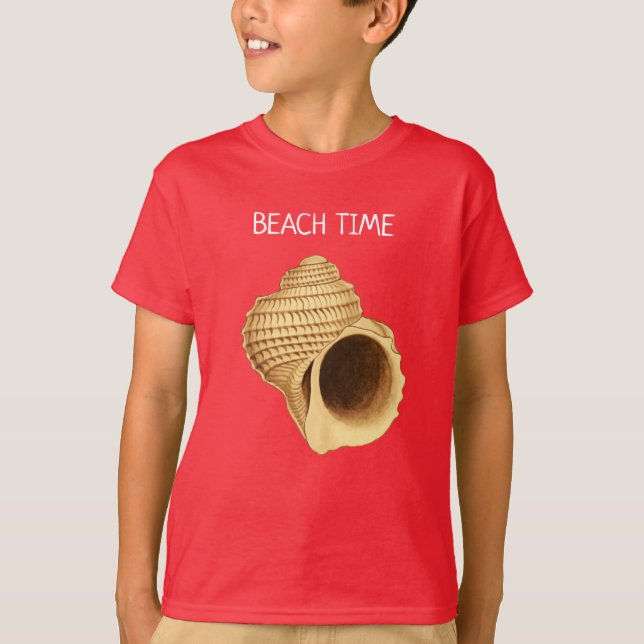 Beach Time Seashell T Shirt (Framsida)