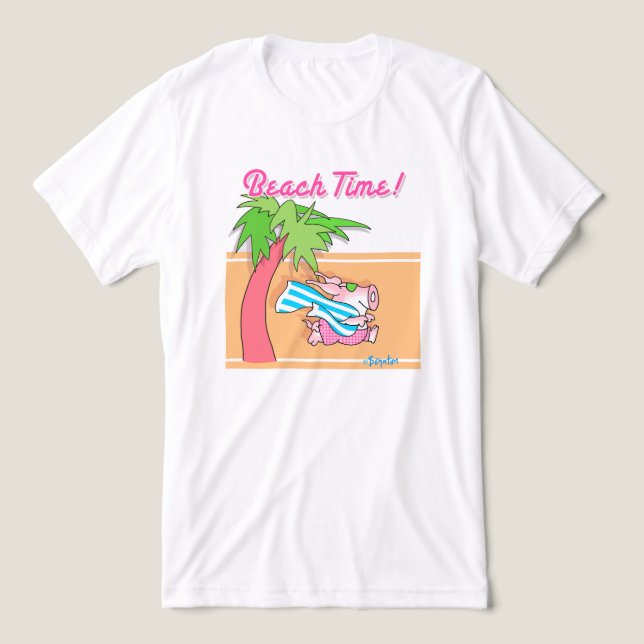 BEACH TIME! T SHIRT (Design Framsida)