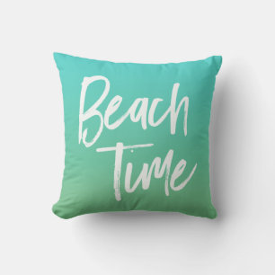 Beach Time Turkvoise Ombre Kudde