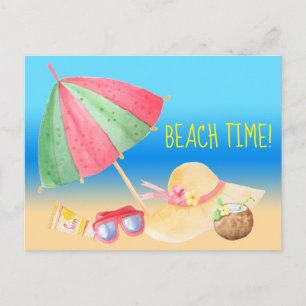 Beach Time! Vykort