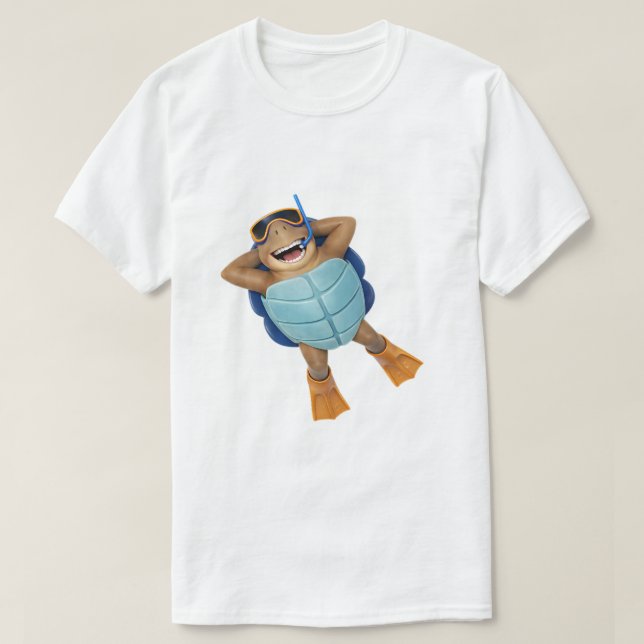Beach Torin the Turtle T Shirt (Design framsida)