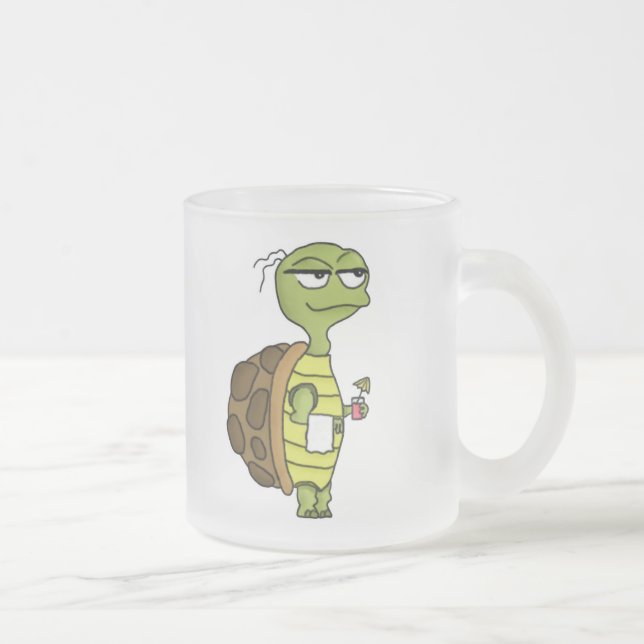 Beach Tortoise Frostad Glasmugg (Höger)