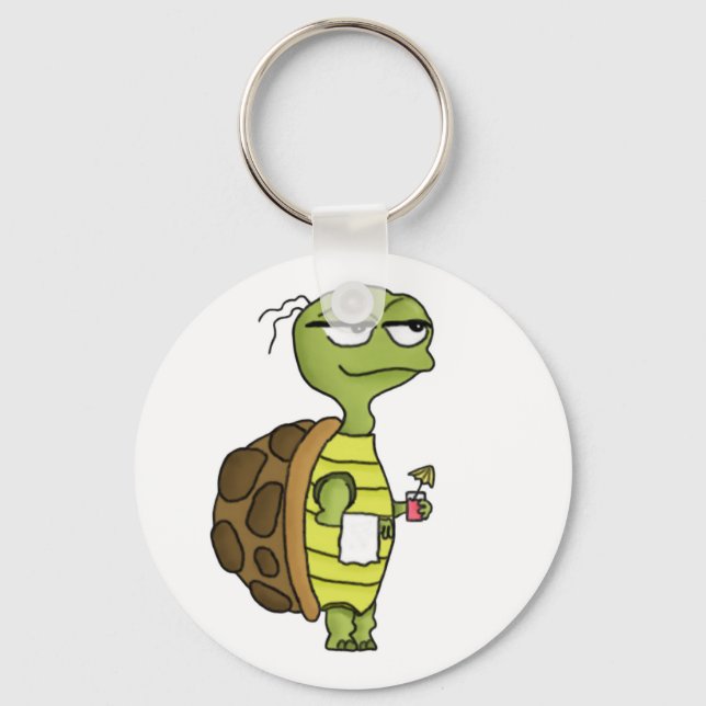 Beach Tortoise Keychain Nyckelring (Framsida)