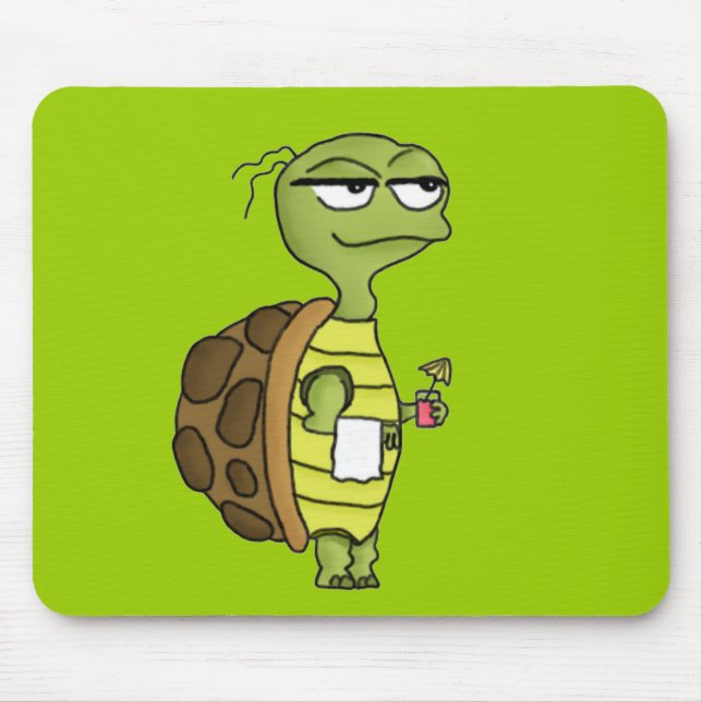 Beach Tortoise Mousepad Musmatta (Framsidan)