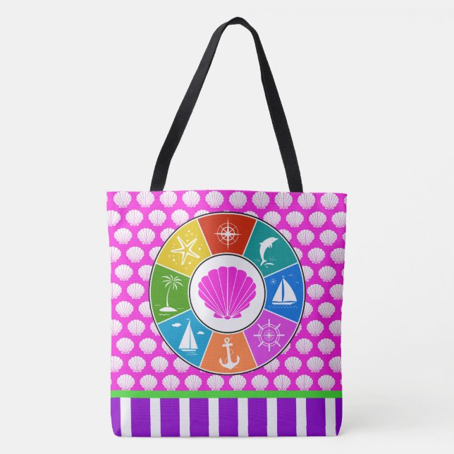 Beach Tote Bag - se Tillbaka Tygkasse (Framsida)
