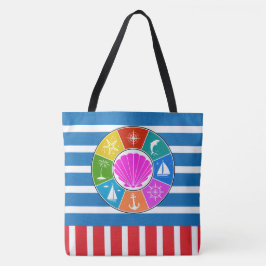 Beach Tote Bag - se Tillbaka Tygkasse