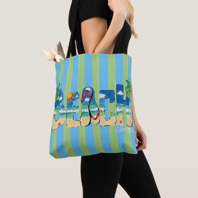 BEACH TOTE TYGKASSE (Närbild)