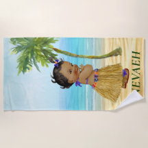 Beach Towel, afrikansk flicka