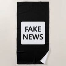 BEACH TOWEL - FAKE NEWS