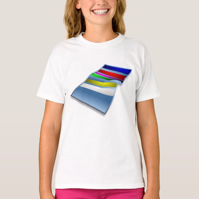 Beach Towel Girls T-Shirt (Framsida)
