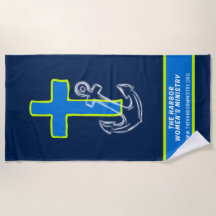 Beach Towel kor & Anchor