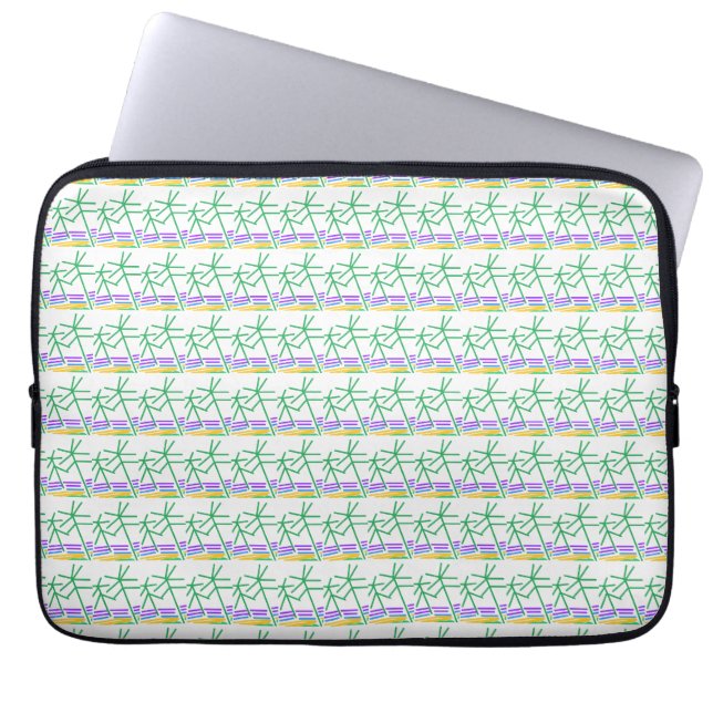 Beach Träd Laptop Fodral (Framsidan)
