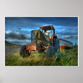 Beach-traktor Poster