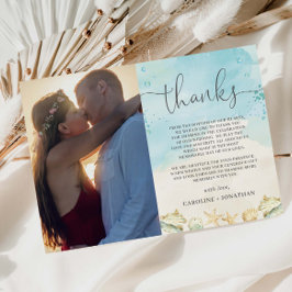 Beach Tropical Destination Wedding Photo Picture Tack Kort