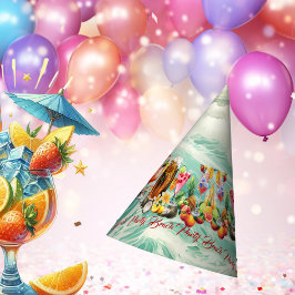 Beach Tropical Fruits Cocktails Bachelorette Party