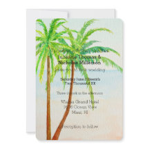 Beach Tropical Handflatan Träd Bröllop