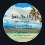 Beach Tropical Sand Bröllop Modern Vågar Magnet<br><div class="desc">Tropiskt,  strand,  enkelt,  vinkart,  destination,  handflatan träd,  elegant,  modernt Bröllop,  Spara datum magneter. Du kan anpassa den med dina detaljer.</div>
