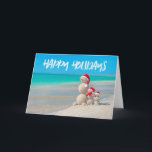 Beach Tropical Snögubbe Sand Glad helg Card<br><div class="desc">Beach Tropical Snögubbe Sand Glad helg Card. Gör det till din egen genom att klicka på knappen "Anpassa" och lägga till ett personlig-meddelande. Kolla in vår helgdag-porto frimärke för att få snyggt att skicka dina kort.</div>
