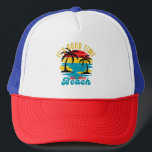 Beach-Truckerkepsen Sol Handflatan i Beach (vit rö Keps<br><div class="desc">Fånga solsken och stil med vår Retro Beach Vibes Embroiderade basket. Med ett vackert sytt handflatan träd och en strandscen ger det här locket en känsla av gyllene timmars surfor och ändlösa sommardagar var du än är. Avslutat med fet text från stil är det en nostalgisk nod för ett nedlagt...</div>